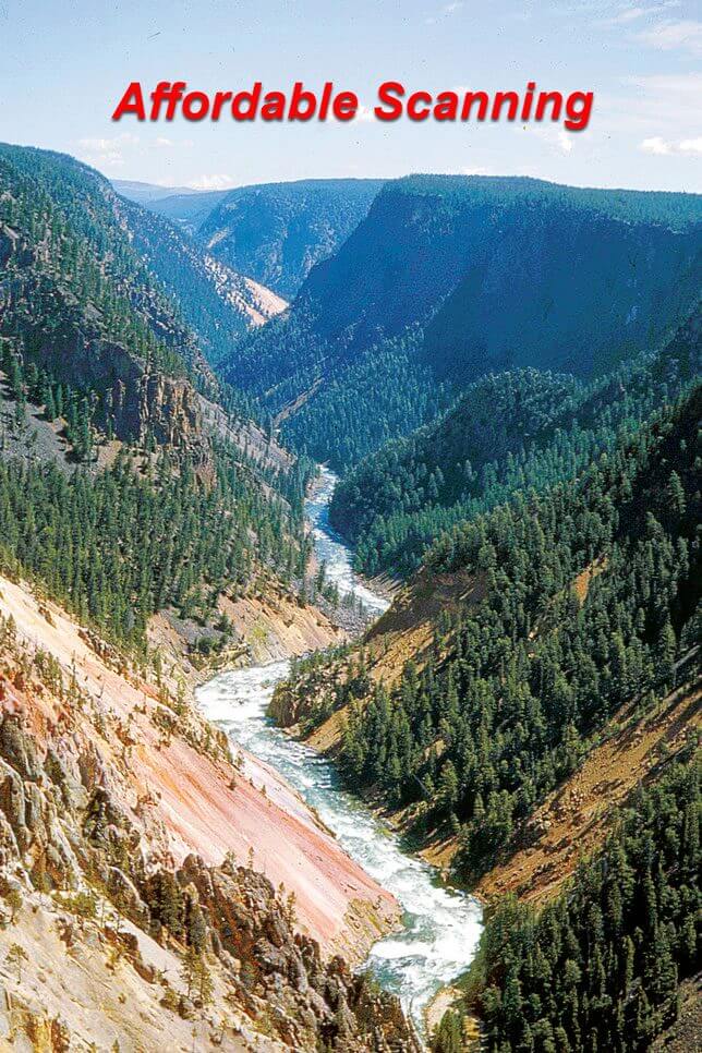 Affordable Scanning — Yellowstone vertical: balanced color and contrast