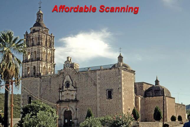 Affordable Scanning—church slide, bright and clean after editing