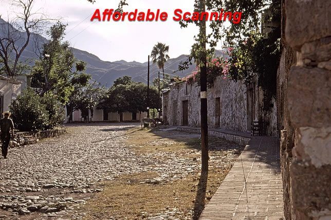 Affordable Scanning — Mexico street scene with open shadows and balanced color