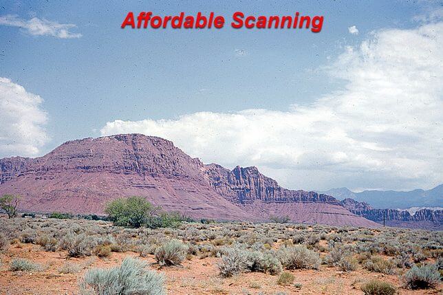 Affordable Scanning desert scene—balanced color and preserved detail