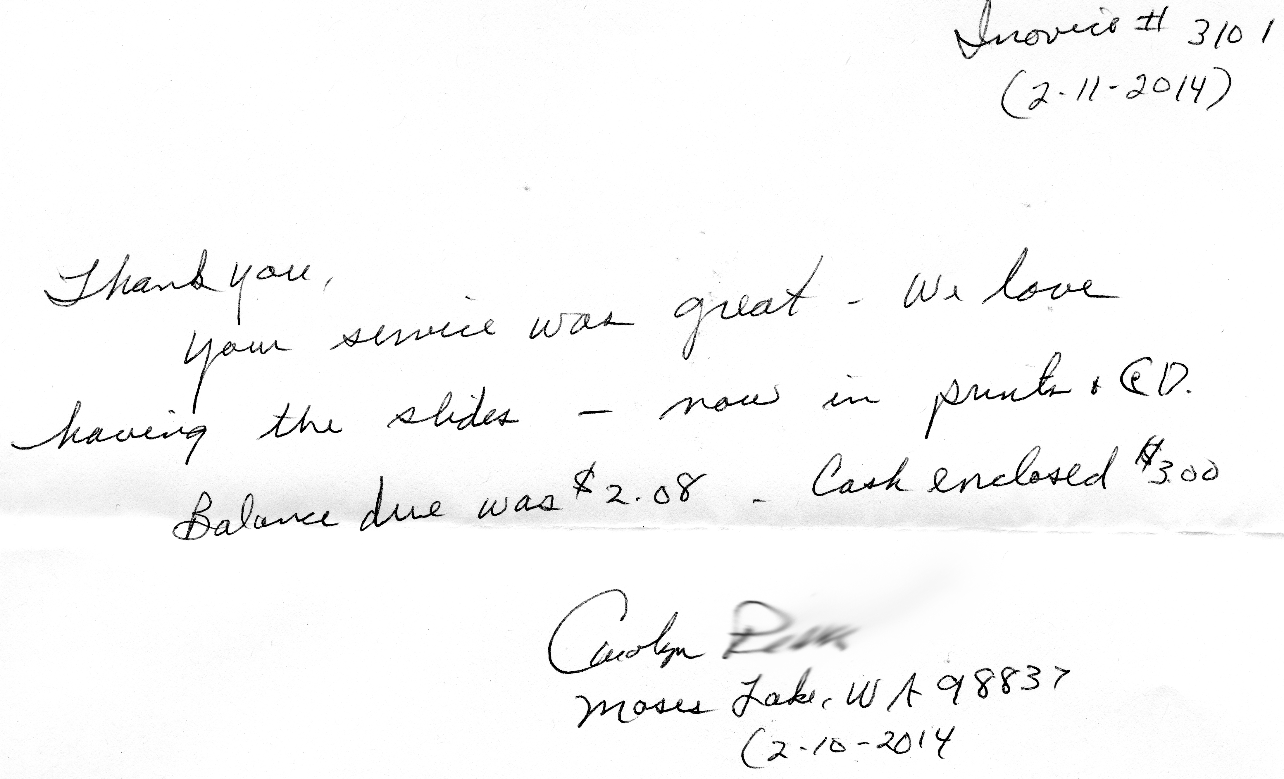 Grateful for preserving irreplaceable family history