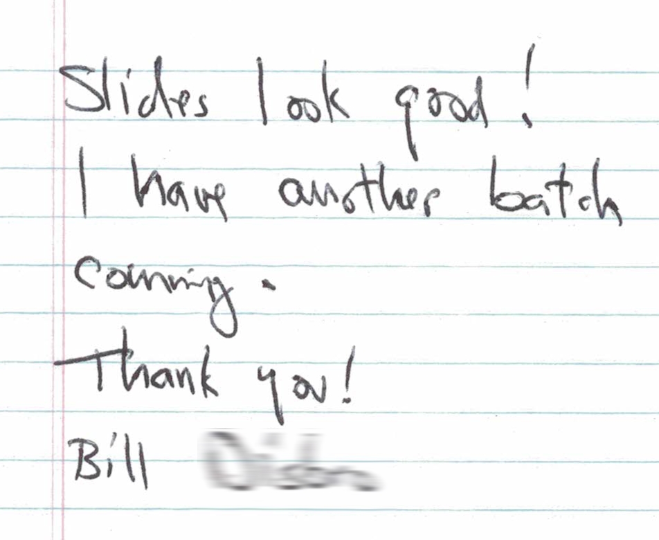 Customer says the scans exceeded expectations