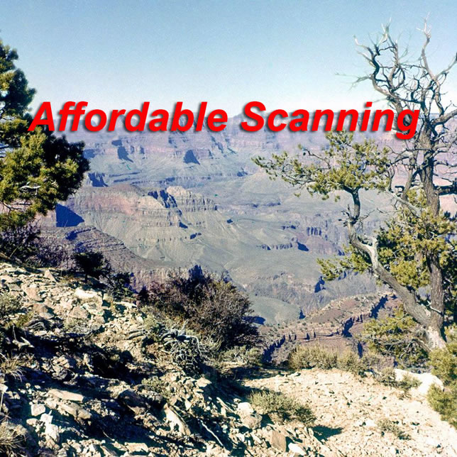 Affordable Scanning — Grand Canyon: corrected color and full frame of 127 slide