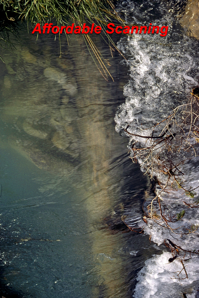 Affordable Scanning — River vertical: restored color with texture