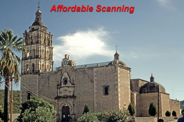 Affordable Scanning—church slide, bright and clean after editing