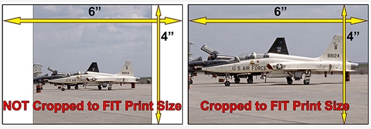 Example of cropped vs not cropped prints