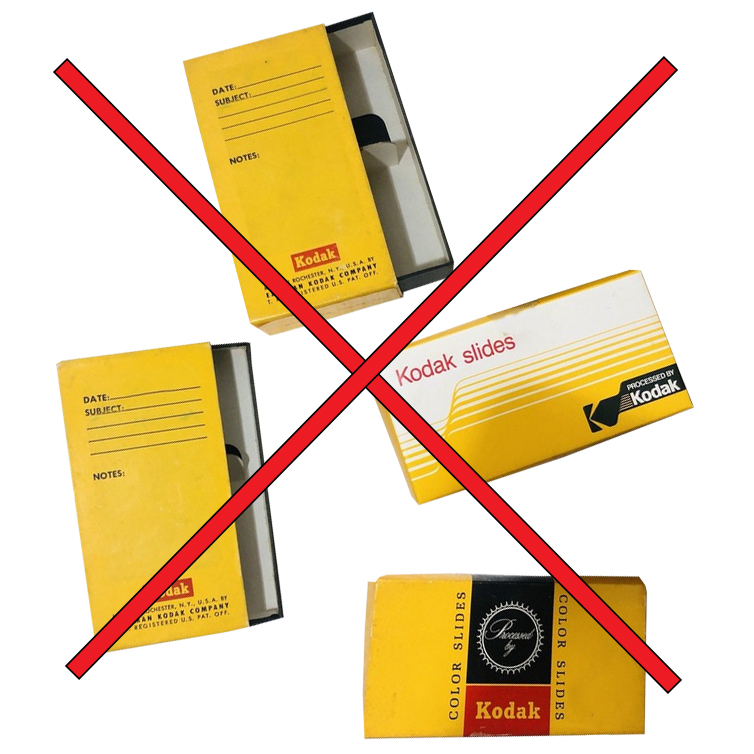 Storage boxes with individual slots