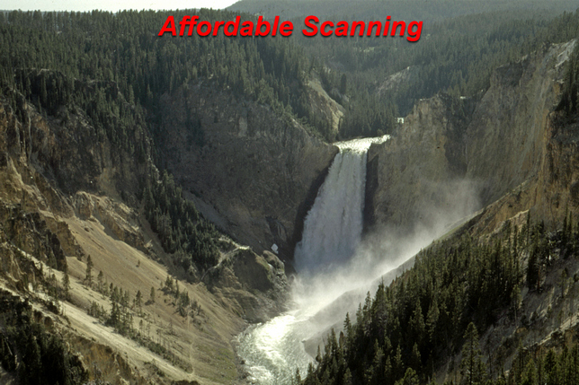 Affordable Scannings scan of trees and Yellowstone slide